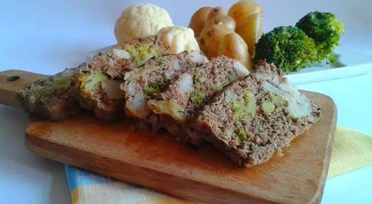 Gehaktbrood met groenten