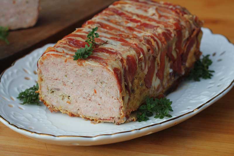 Gehaktbrood met spek