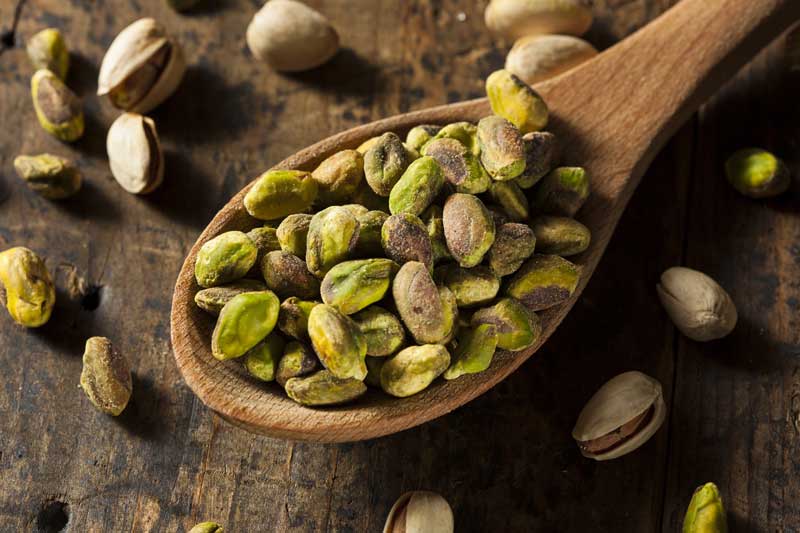 Pistachenoten roosteren