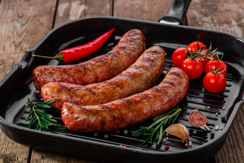 Saucijs bakken