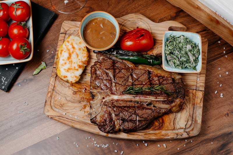 T-bone steak bakken