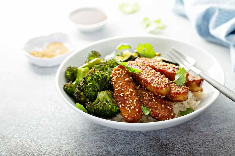 Tempeh bakken