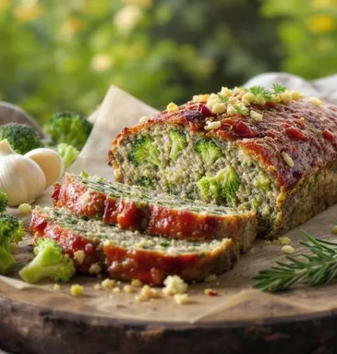 Gehaktbrood met groenten