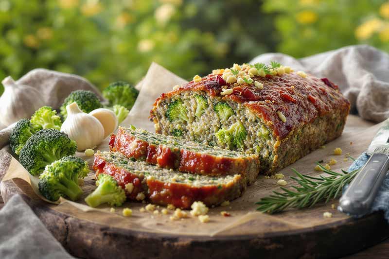 Gehaktbrood met groenten