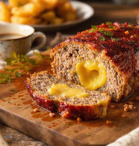 Gehaktbrood met kaas