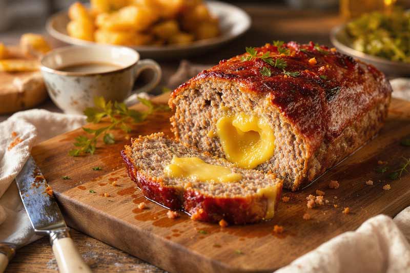 Gehaktbrood met kaas