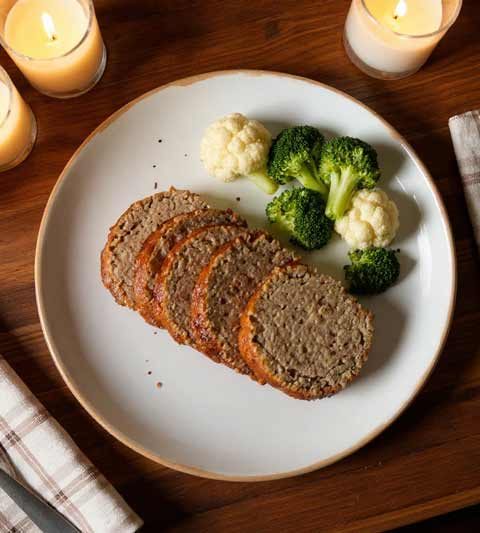 Gehaktbrood met verse kruiden