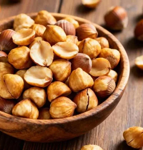 Hazelnoten roosteren