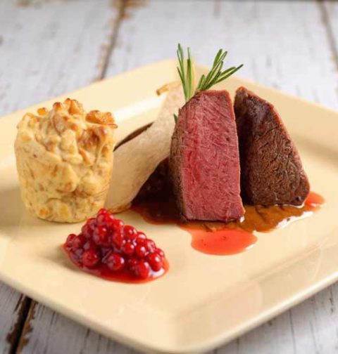 Hertenbiefstuk bakken