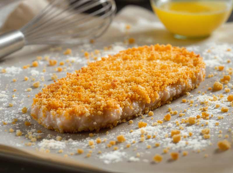 Schnitzel bakken