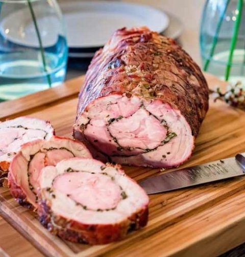 Varkensrollade braden