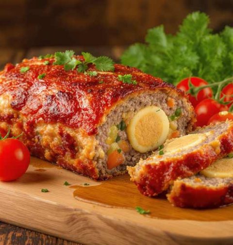 Vleesbrood met een heerlijke vulling