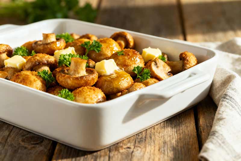 Champignons bakken