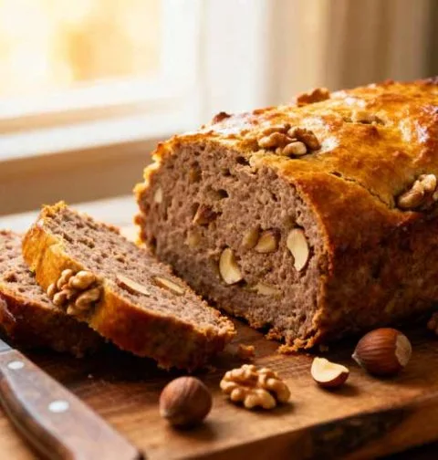 Gehaktbrood met noten