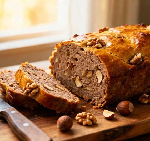 Gehaktbrood met noten