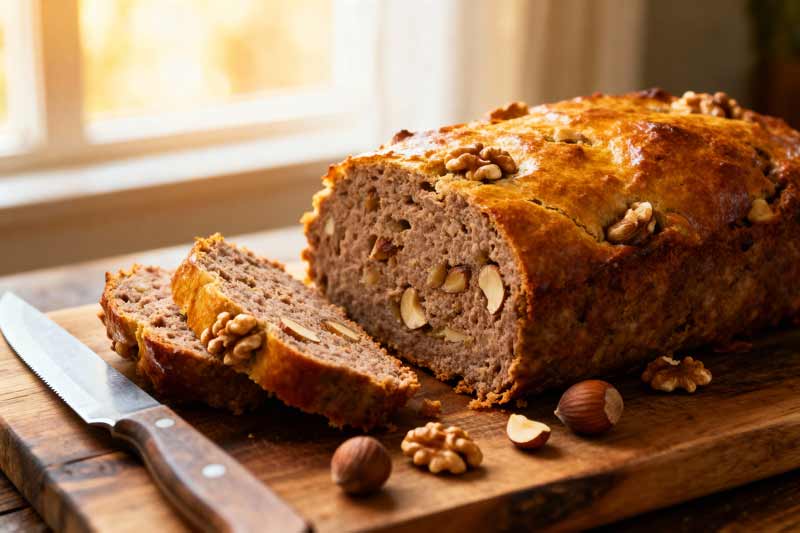 Gehaktbrood met noten